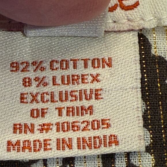 Sundance Floral Embroidered Boho Top Beaded and Lurex Thread Womens Small - Picture 6 of 10